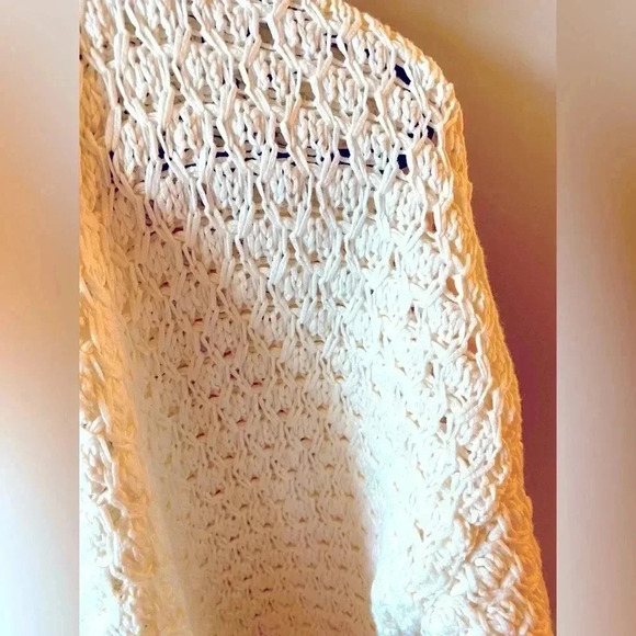 NWOT Loft Open Crochet Waterfall Cardigan - Picture 5 of 10